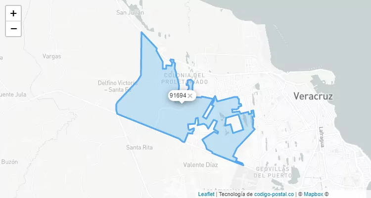 Código Postal Ranchería Villarín, Veracruz - Veracruz