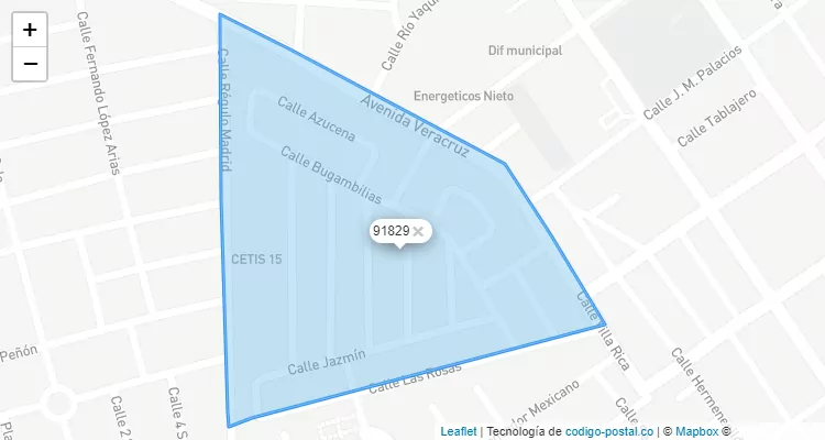 Código Postal 91829 - México