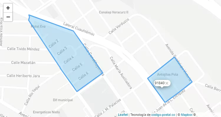 91840 ZIP Code - México