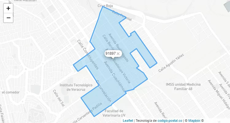 Código Postal Colonia Formando Hogar, Veracruz - Veracruz