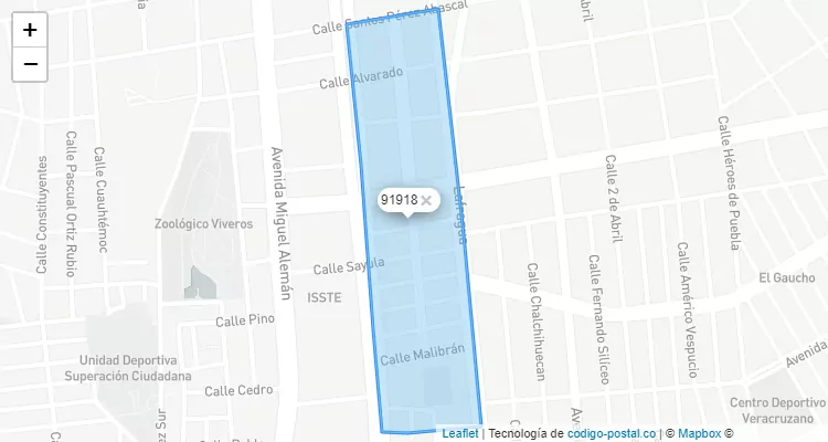 Código Postal Colonia Moderno, Veracruz - Veracruz