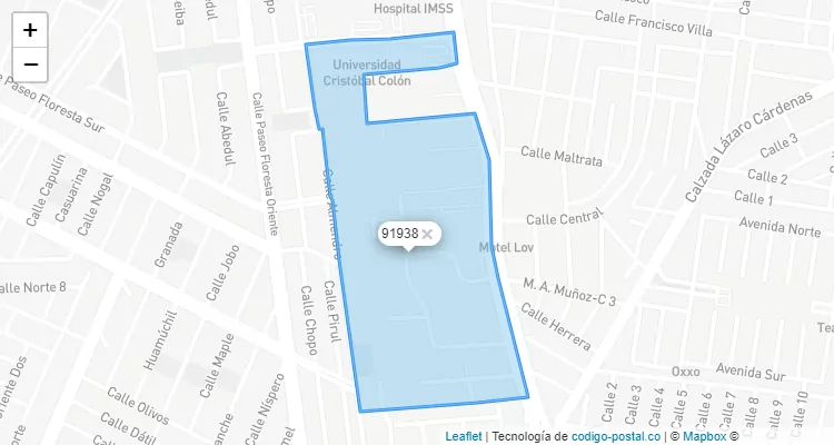 Código Postal 91938 - México