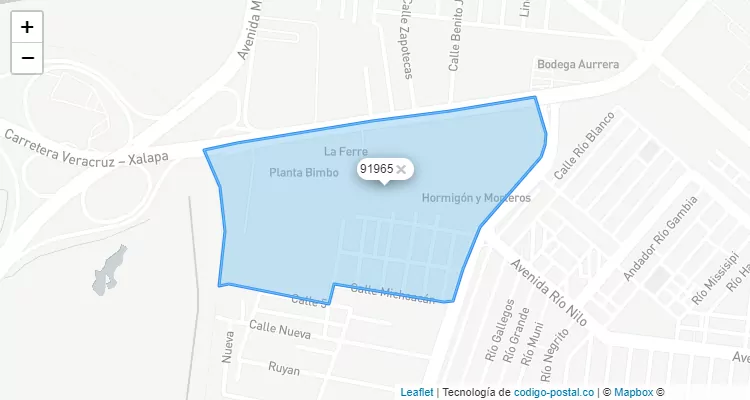 91965 ZIP Code - México