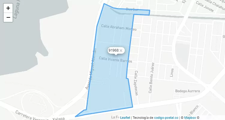 Código Postal Colonia Enrique C Rebsamen, Veracruz - Veracruz