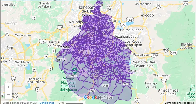 Ciudad De M xico ZIP Code M xico