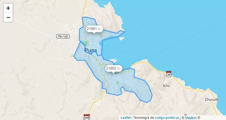 Código Postal de Puno, Puno/Puno - Perú