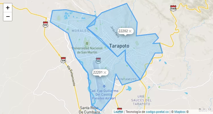 Morales, Morales/San Martín ZIP Code in Peru