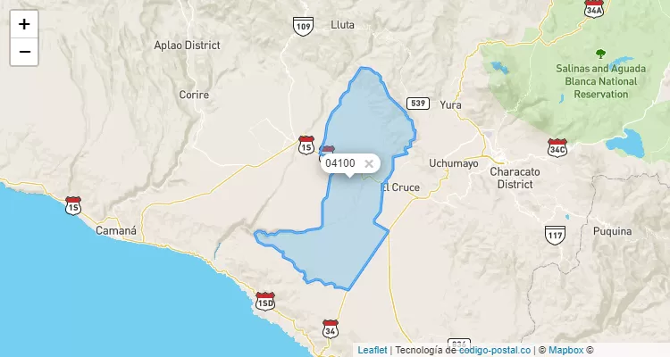 Código Postal 04100 en Perú