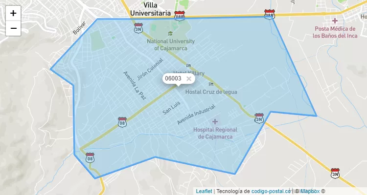 Código Postal 06003 en Perú