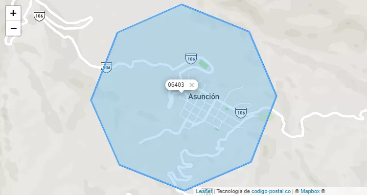 Código Postal de Asuncion, Asunción/Cajamarca - Perú