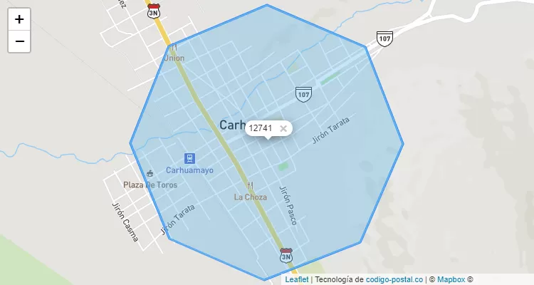 Código Postal 12741 en Perú