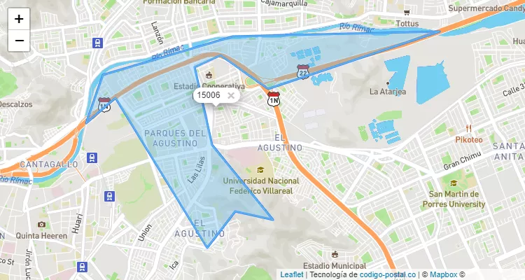 Código Postal 15006 en Perú