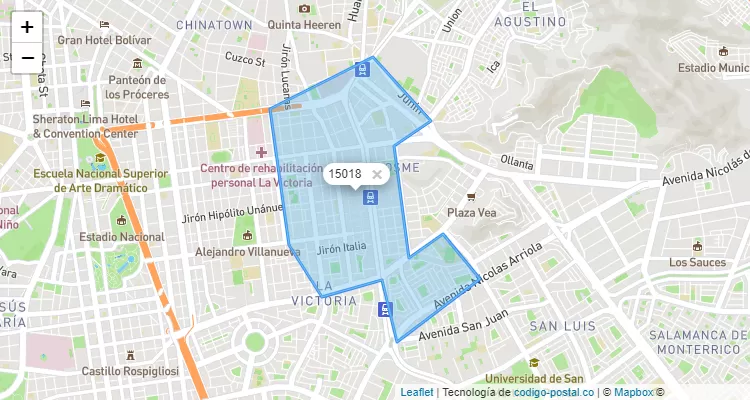 15018 ZIP Code in Peru