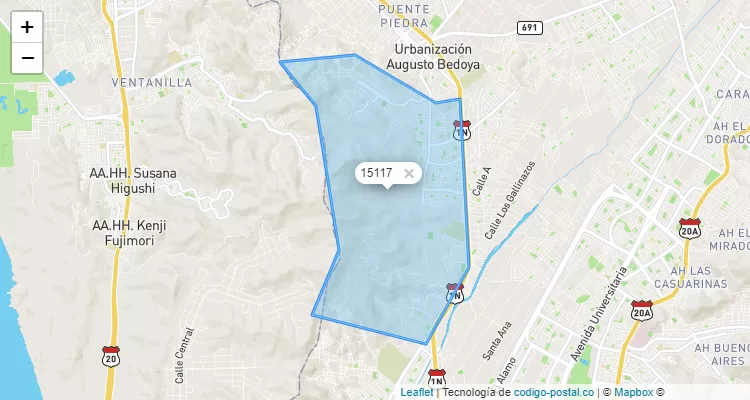 Código Postal 15117 en Perú