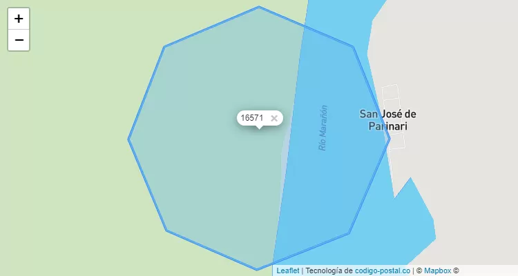 Código Postal 16571 en Perú