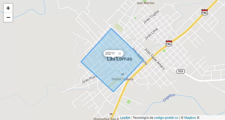 Las Lomas, Las Lomas/Piura ZIP Code in Peru