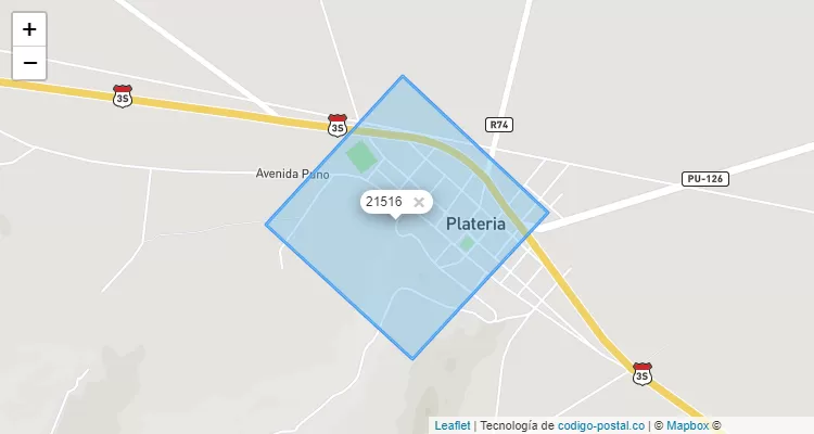 Código Postal 21516 en Perú