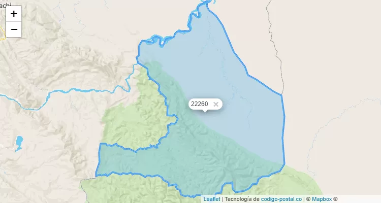 Código Postal de Nuevo Paraiso, Huimbayoc/San Martín - Perú