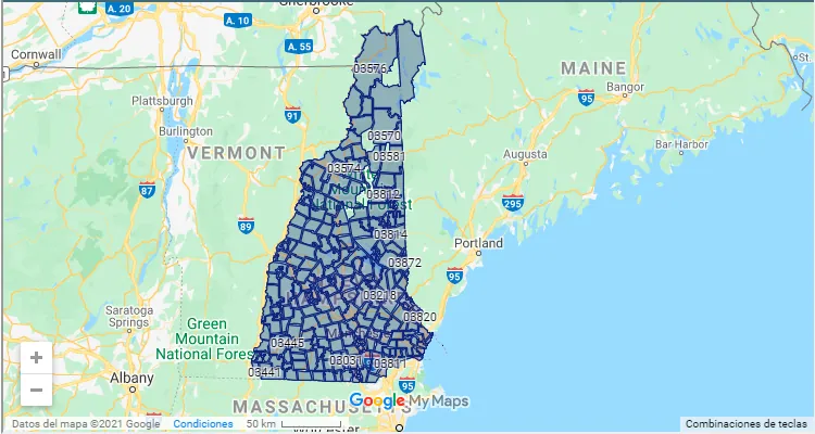 New Hampshire ZIP Code United States